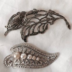 Two Vintage Brooches , 1940's
